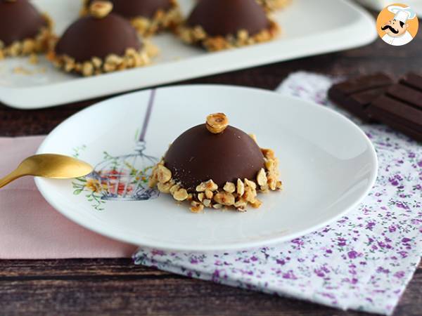 Ferrero rocher style chocolate domes