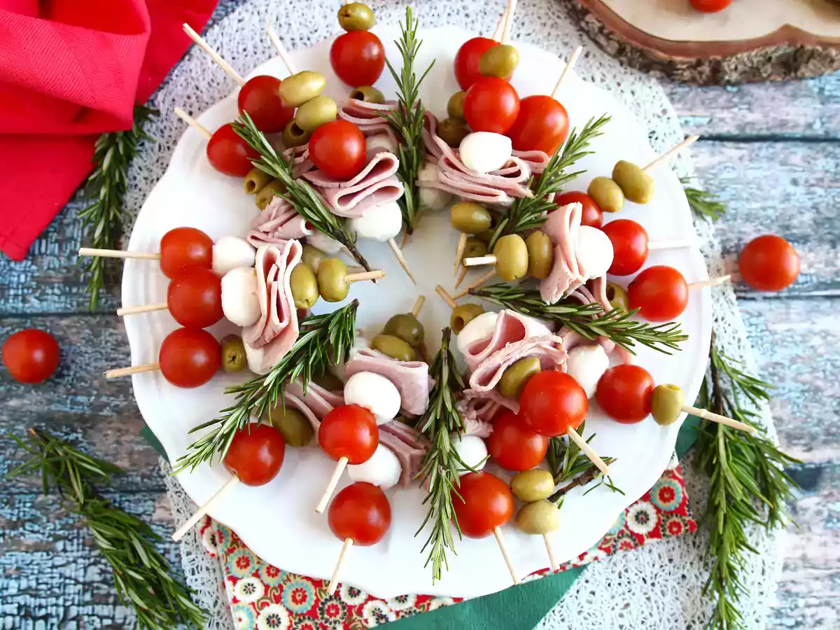 Festive wreath appetizers for successful celebrations!