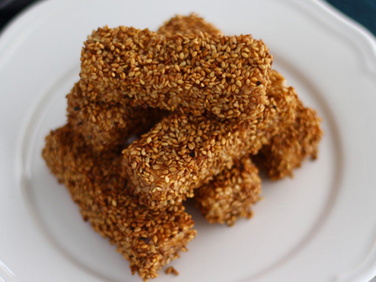 Feta sticks with sesame seeds - photo 3