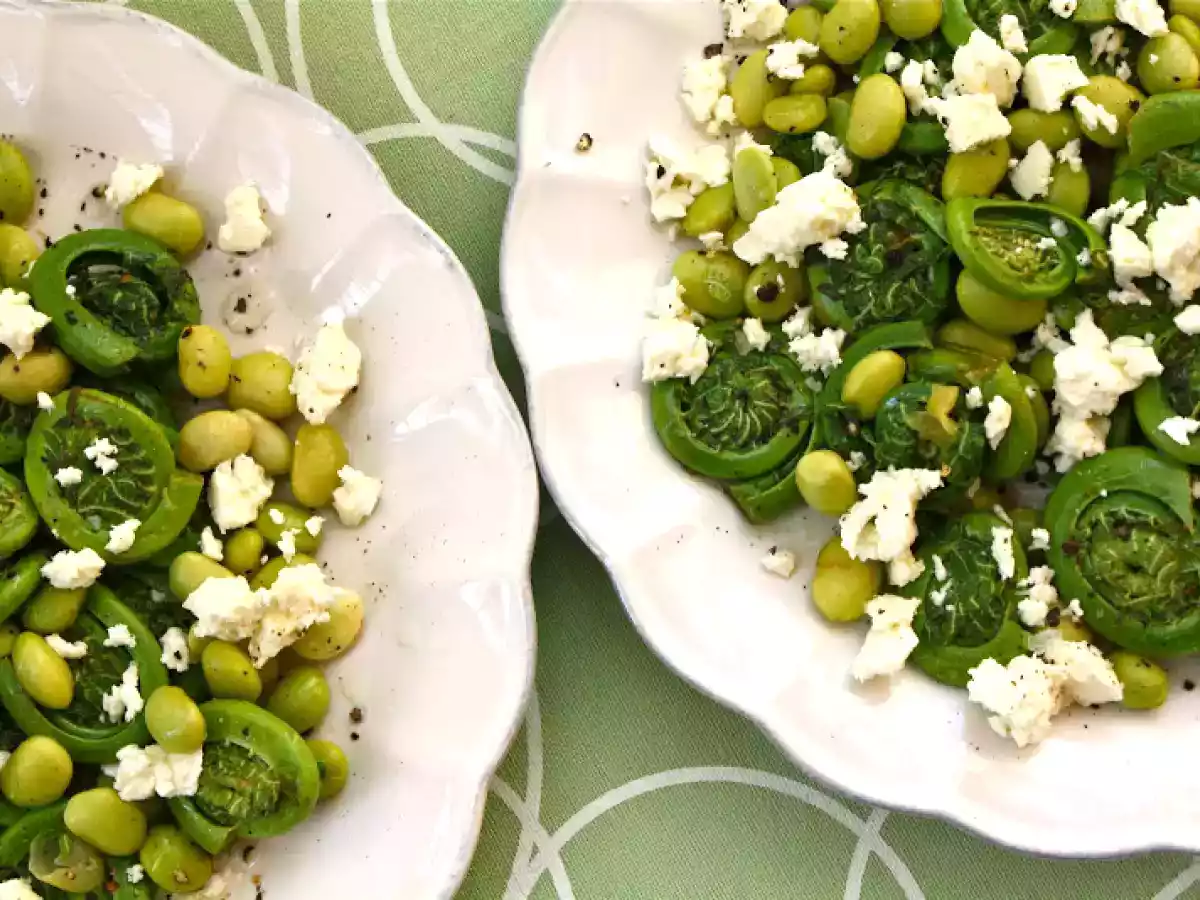 Fiddlehead Fern And Edamame Salad