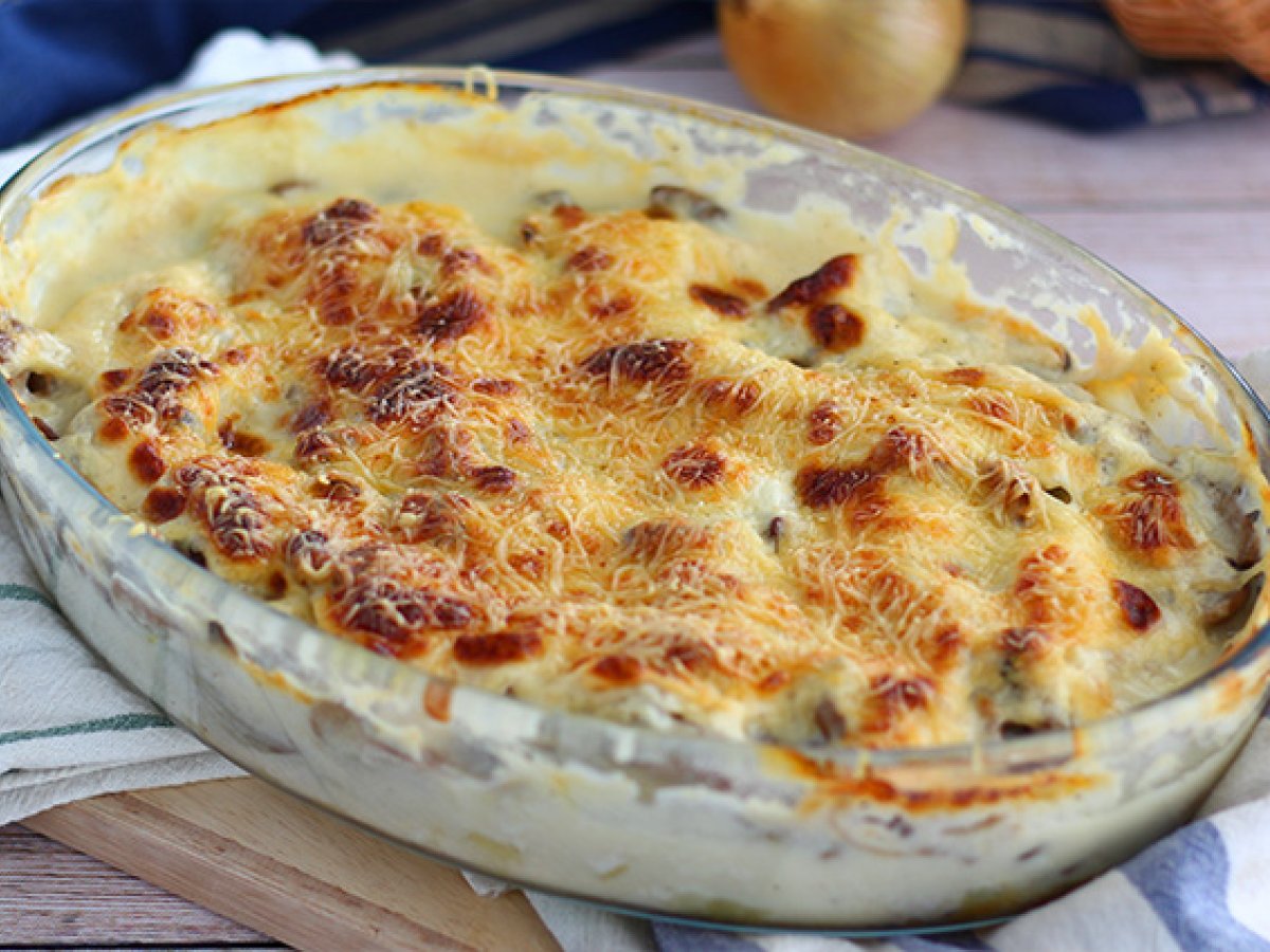 Fish gratin, quick and simple