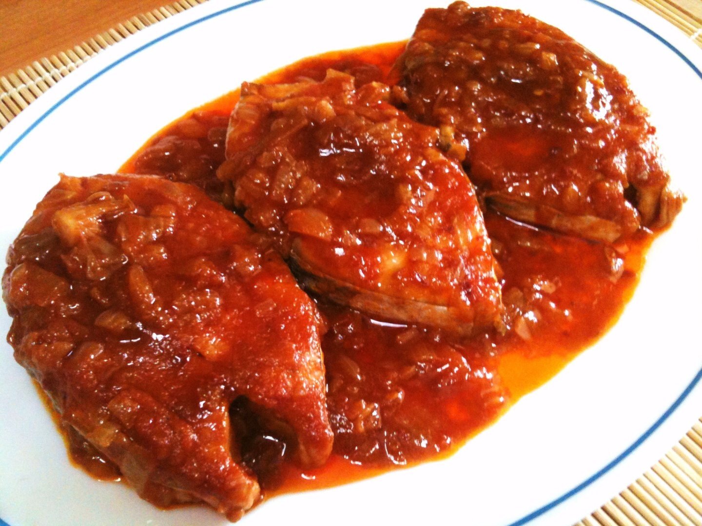 Fish in a spicy red sauce, Recipe Petitchef