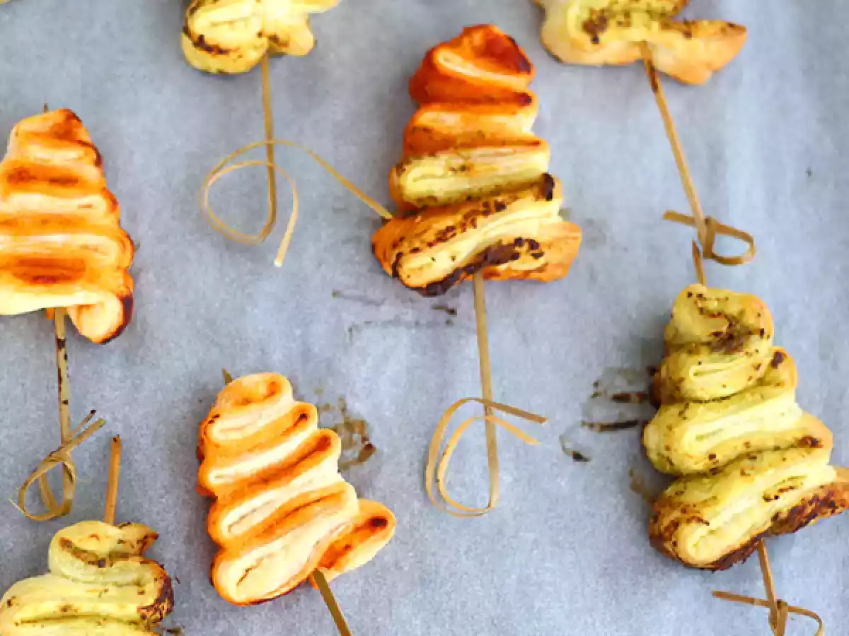 Flaky christmas trees with pesto - video recipe ! - photo 3