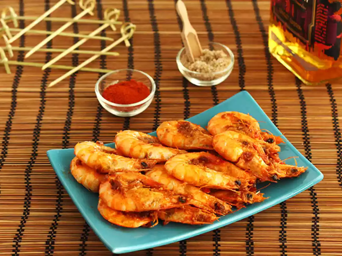 Flambéed shrimp with whiskey: a detailed recipe