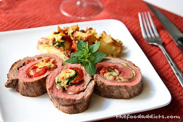 Flank steak roulade, Recipe Petitchef