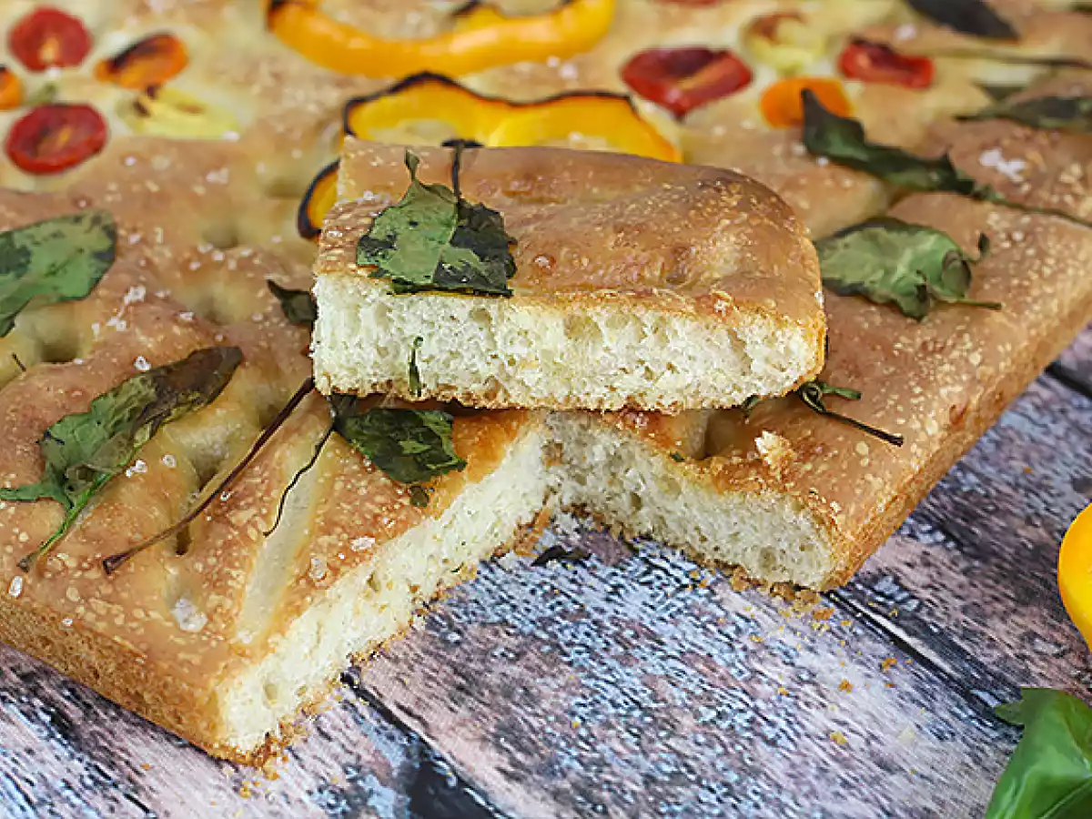 Floral focaccia - focaccia art - photo 4