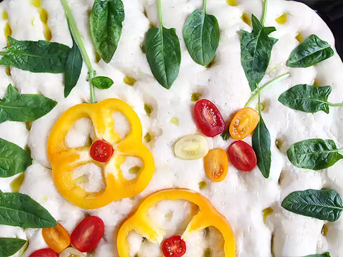 Floral focaccia - focaccia art - photo 7