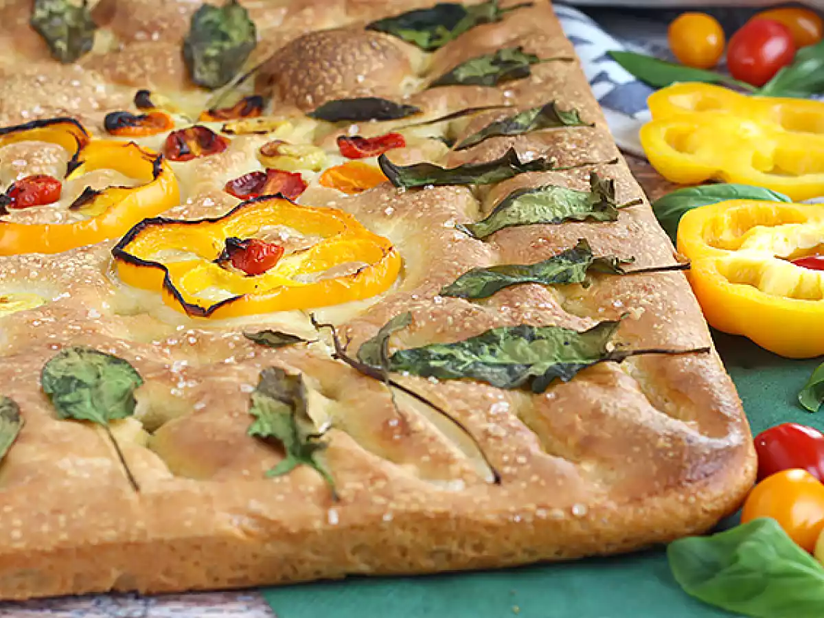 Floral focaccia - focaccia art - photo 8