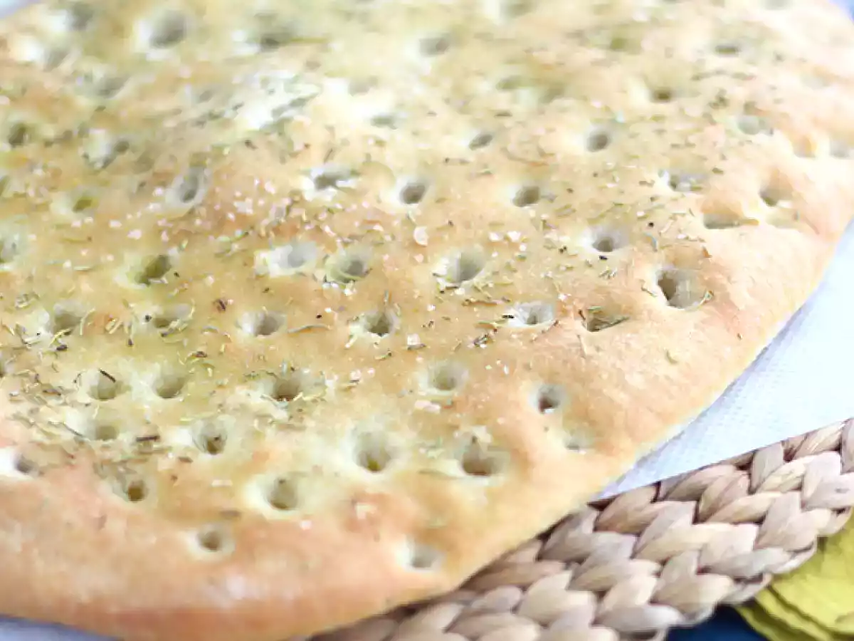 Focaccia, the italian bread with rosemary - photo 2