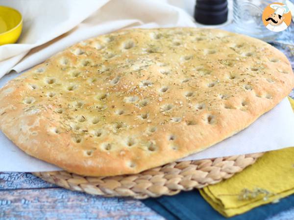 Focaccia, the italian bread with rosemary