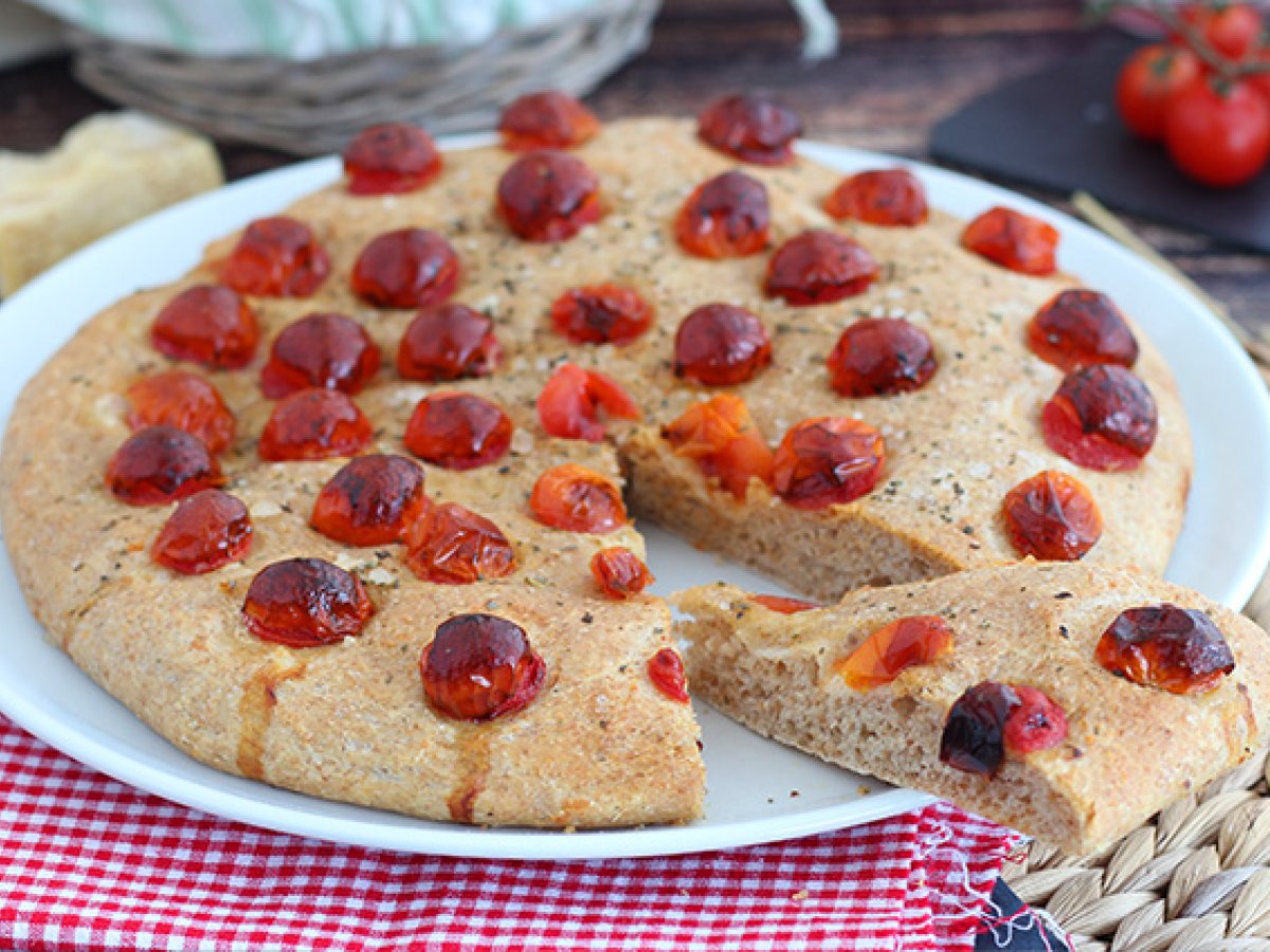 Focaccia with cherry tomatoes - photo 2