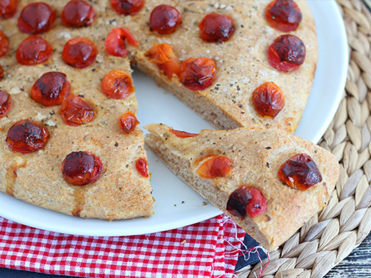 Focaccia with cherry tomatoes - photo 4