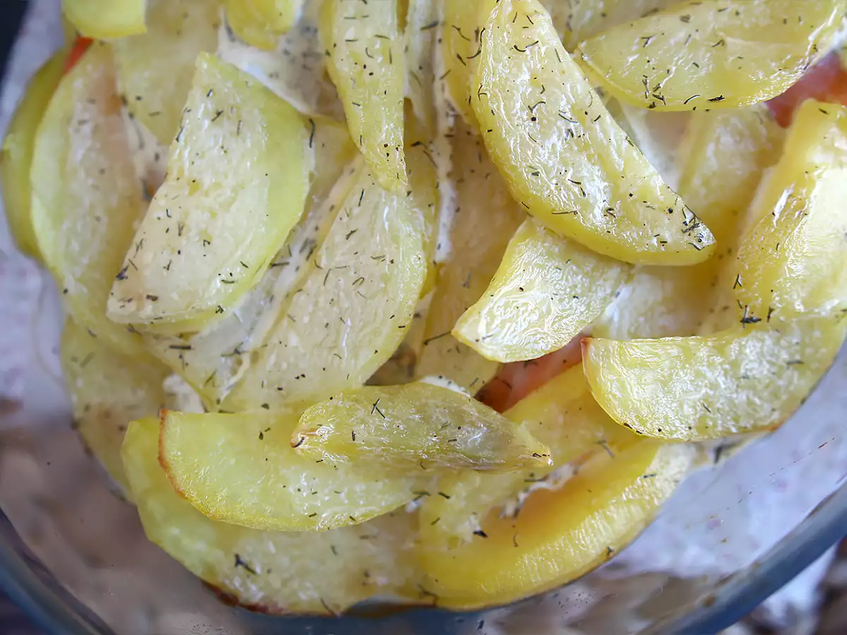 Foolproof potato and smoked salmon gratin! - photo 2