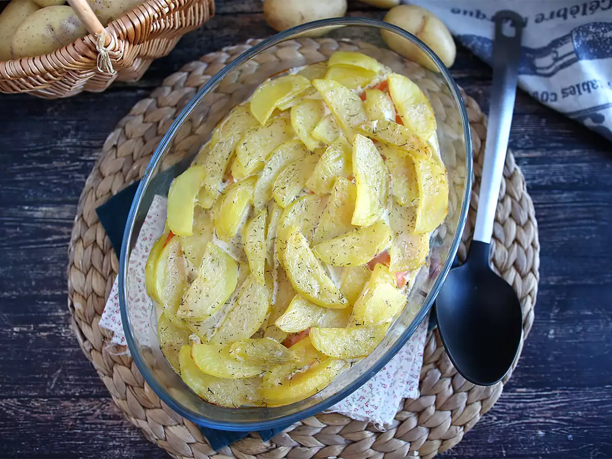 Foolproof potato and smoked salmon gratin! - photo 4