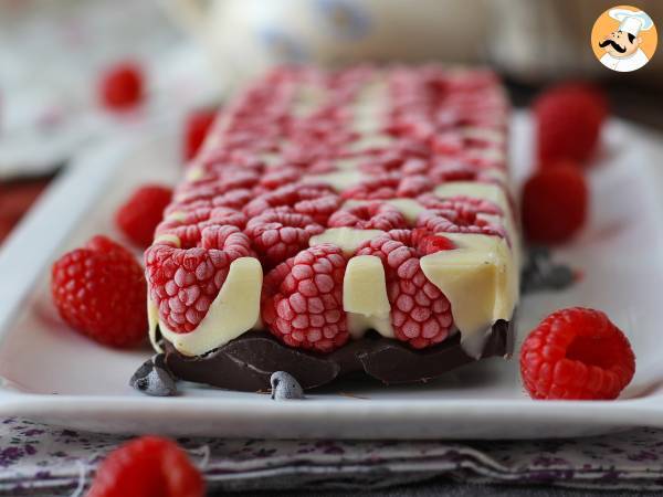 Franui-style chocolate bar with raspberries, white and dark chocolate! - photo 2