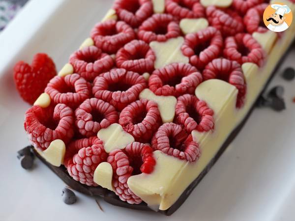 Franui-style chocolate bar with raspberries, white and dark chocolate! - photo 3