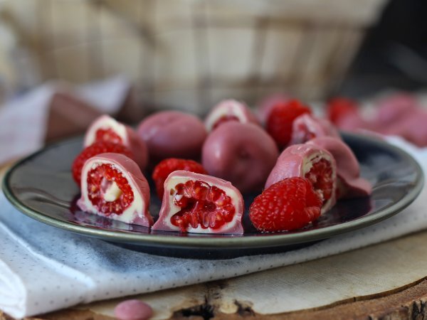 Franui-style raspberry and chocolate bites recipe