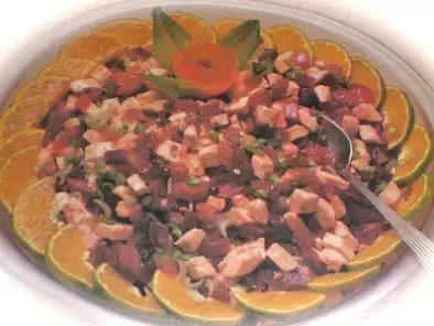 French bean & Sweet corn salad, Beetroot & Paneer salad, Egg with Russian salad - photo 2