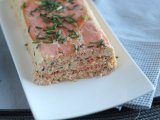 Fresh and smoked salmon terrine, photo 3