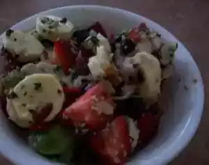 Fresh fruit salad recipe with custard apple