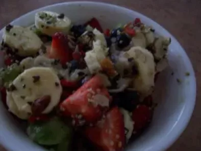 Fresh Fruit Salad with Custard Apple Fruit