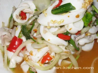 Fresh Squid Salad (Yam Pla Meuk)