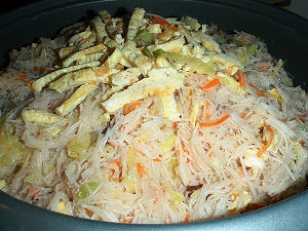 Fried Bee Hoon (Rice Vermicelli) with Stewed Pork