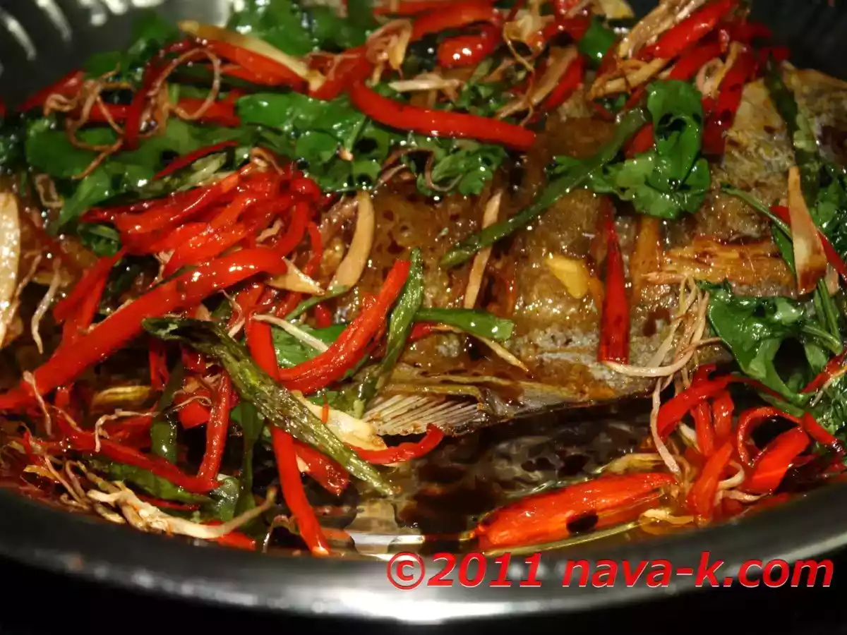 Fried Black Pompret (Bawal Hitam) In Soy Sauce