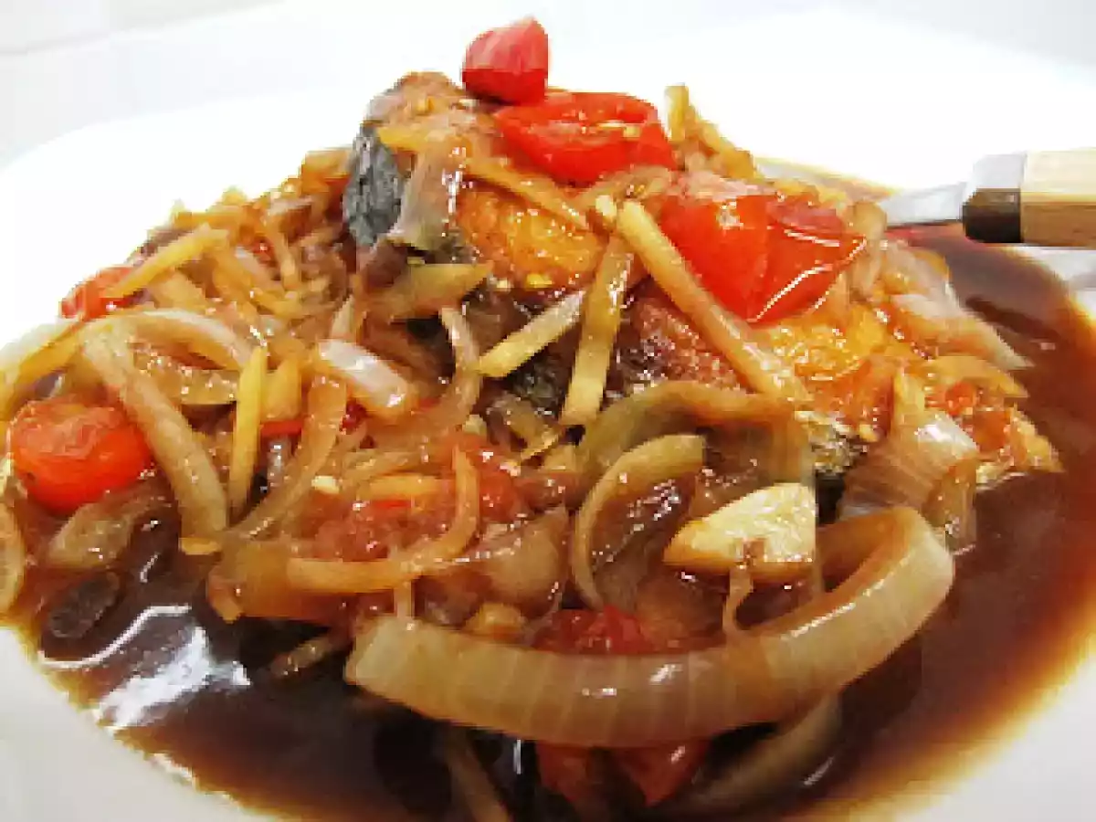 Fried Fish with Fermented Soy Bean Sauce (ikan masak tauchu)