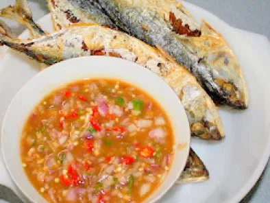Fried Kembung (Mackerel) With Assam Sauce