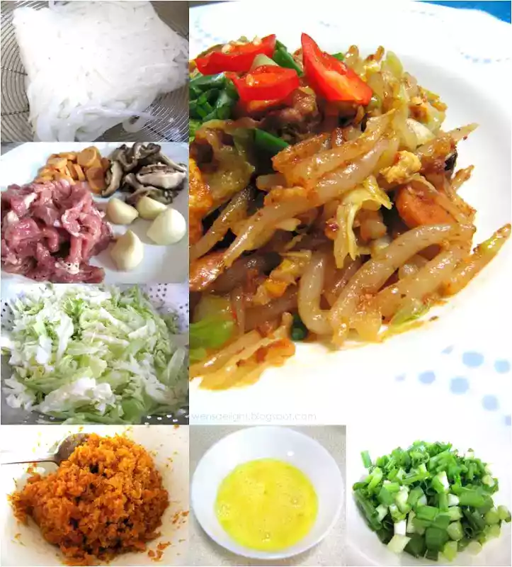 Fried mee tai bak recipe