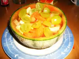 Fruit salad with port wine