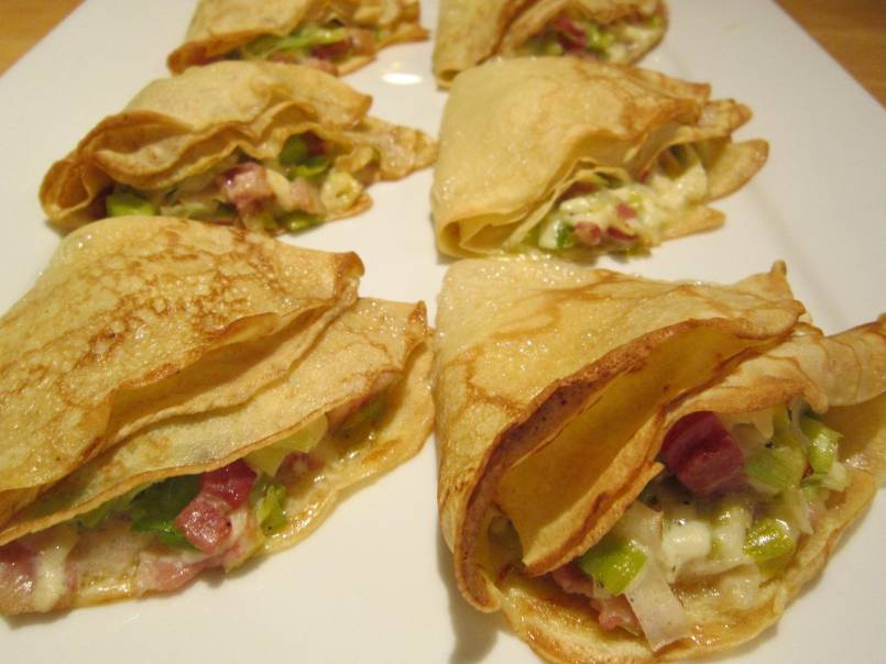 Galettes Poireau-Fromage (Buckwheat Crepes with Leeks and Cheese) (visit site)