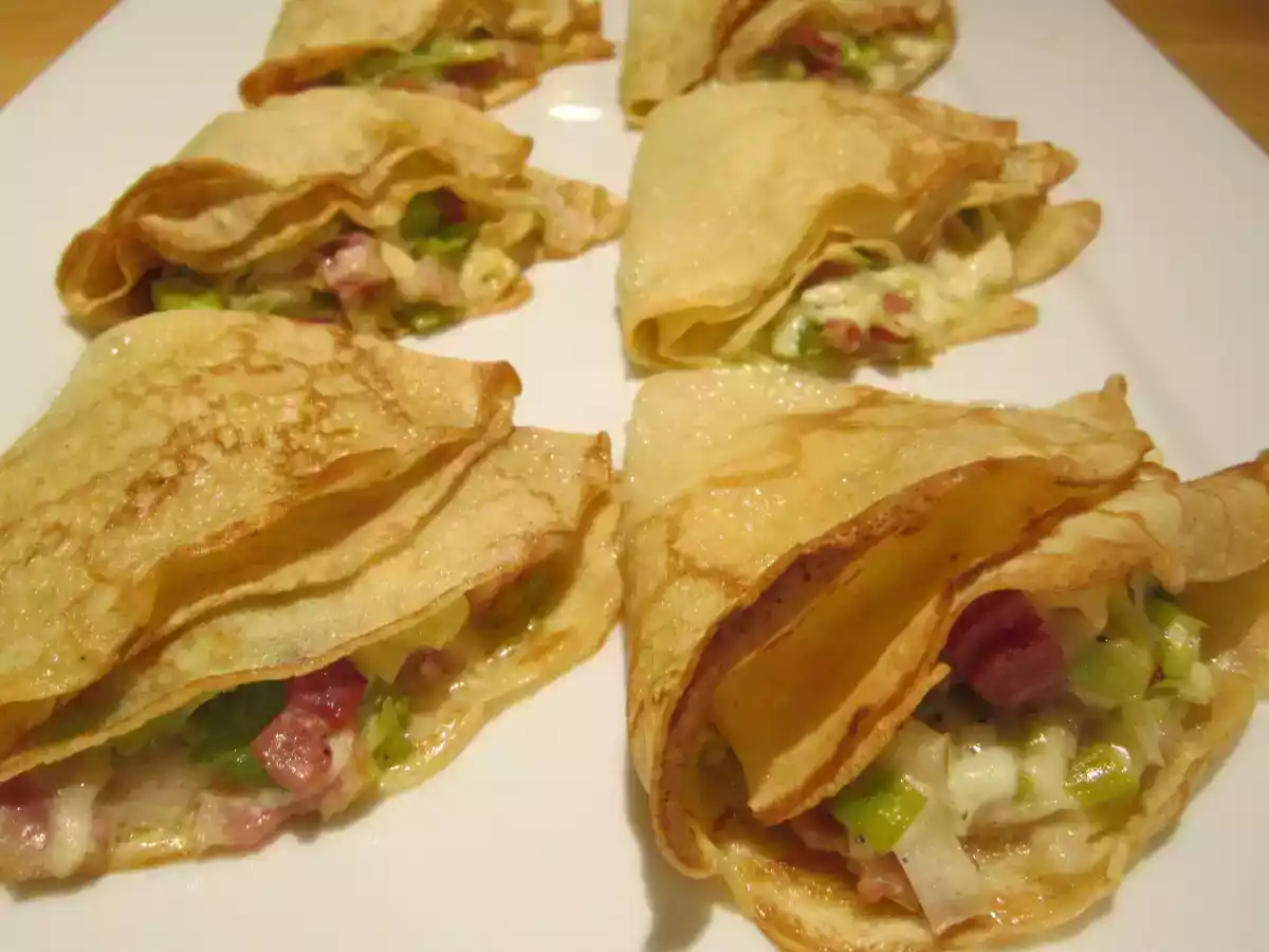 Galettes Poireau-Fromage (Buckwheat Crepes with Leeks and Cheese) (visit site)