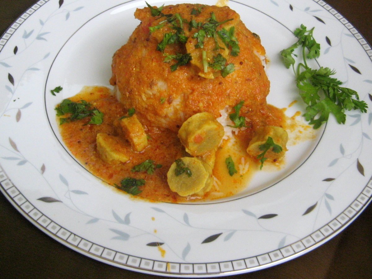 Gatte ki subjee traditional Rajasthani savory - photo 2