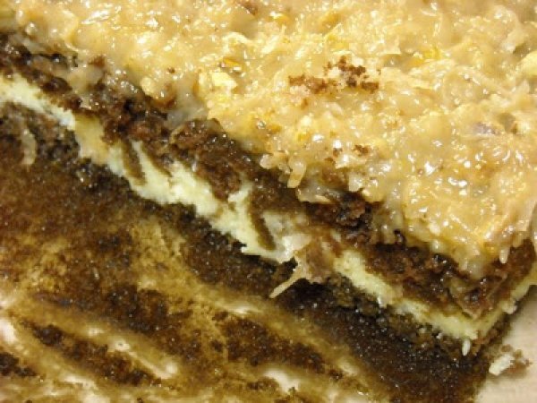 German Chocolate Cake Cheesecake Style