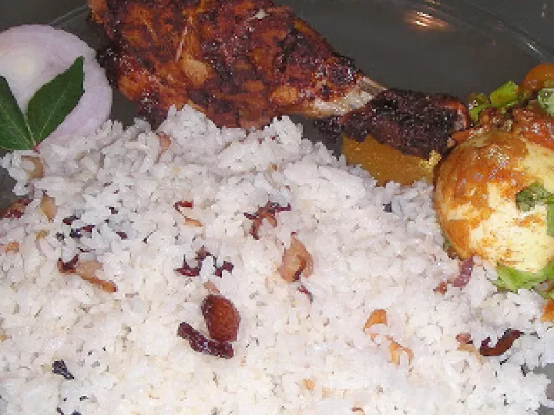 Ghee Rice with Grilled Chicken Legs (Ney Chor & Kozhikkalu Porichathu) And Awards