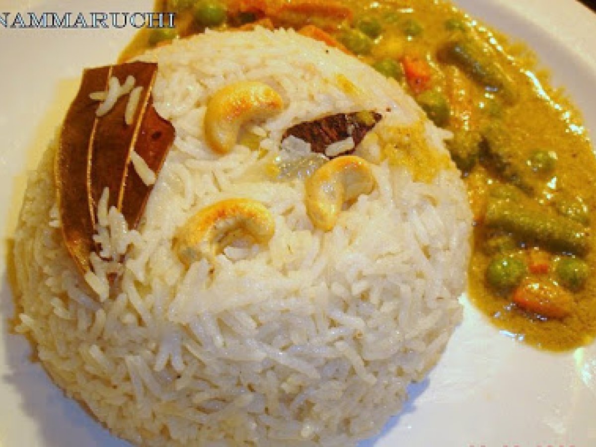 Ghee rice with vegetable kurma Recipe Petitchef