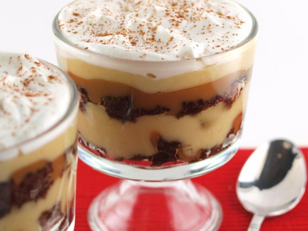 Gingerbread, Pumpkin, and Sticky Toffee Trifle