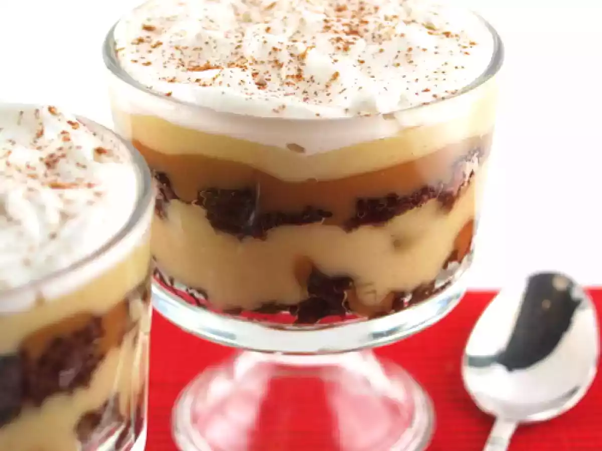 Gingerbread, Pumpkin, and Sticky Toffee Trifle