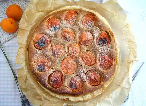 Gluten-free apricot tart