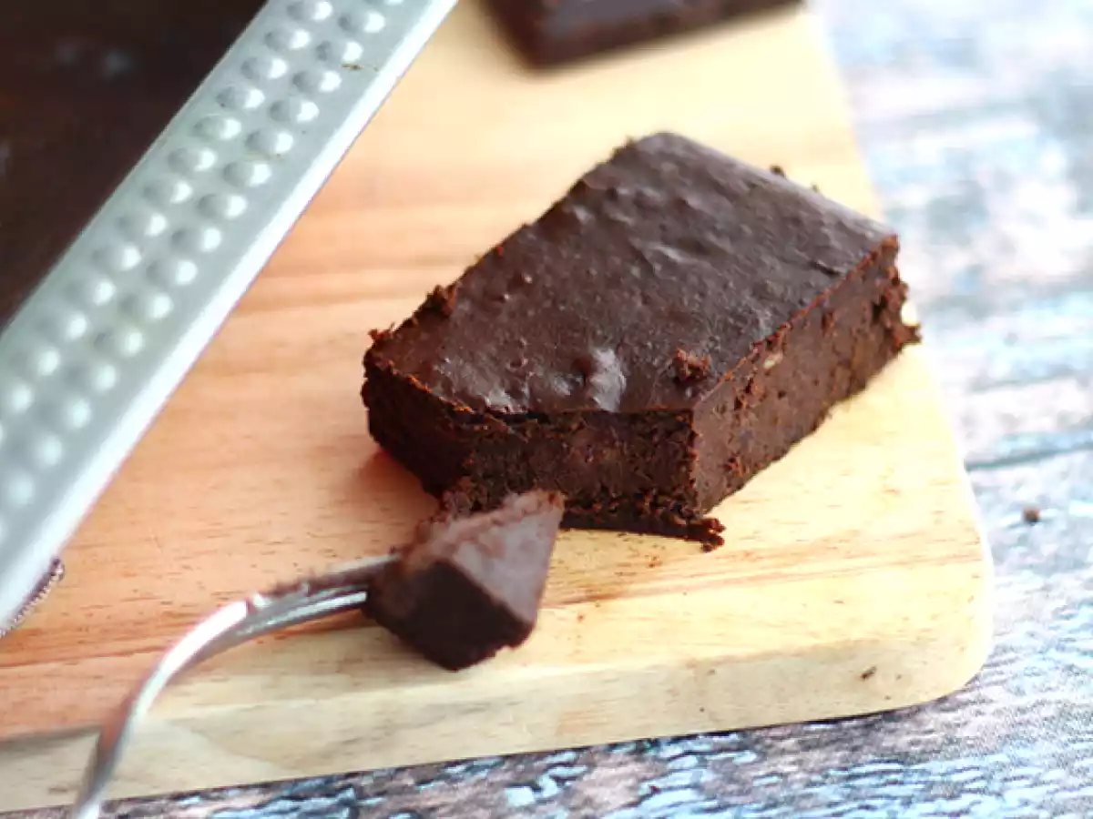 Gluten-free chocolate fondant with red beans - dairy-free - photo 4