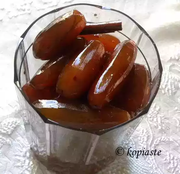 Eggplant with grenadine spoon sweet recipe