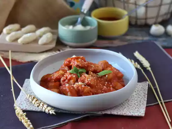 Recipe Gnocchi alla sorrentina (no bake) : the quick and delicious recipe you'll love for sure!