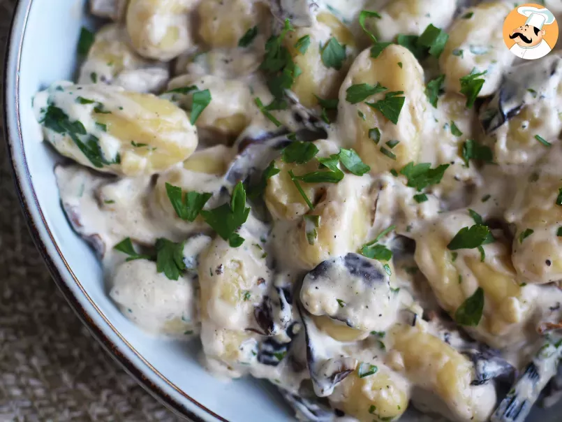 Gnocchi with mushrooms, a tasty and easy meal, photo 3