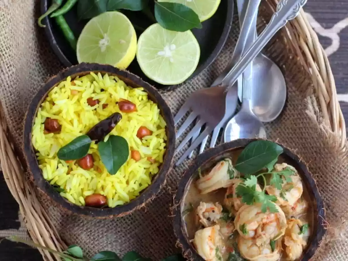 GOAN PRAWN CURRY W/ LEMON RICE