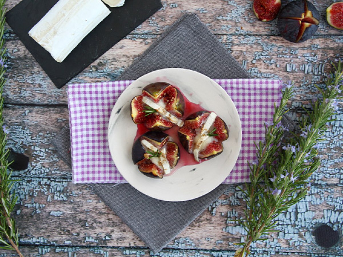 Goat cheese and honey figs