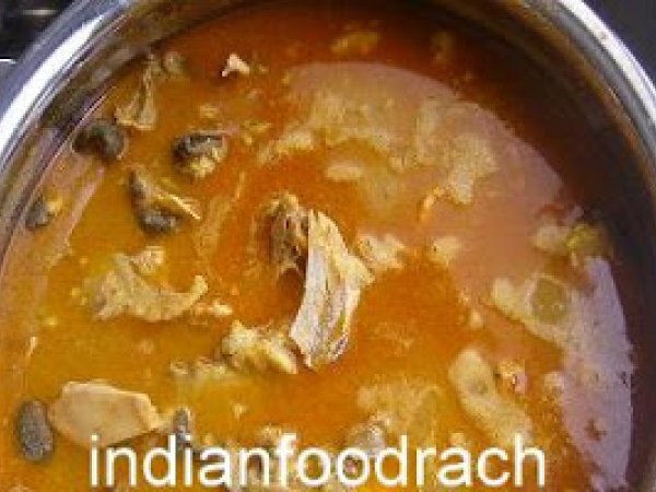 Goat's head curry( thale mamsa saaru/thale kari)