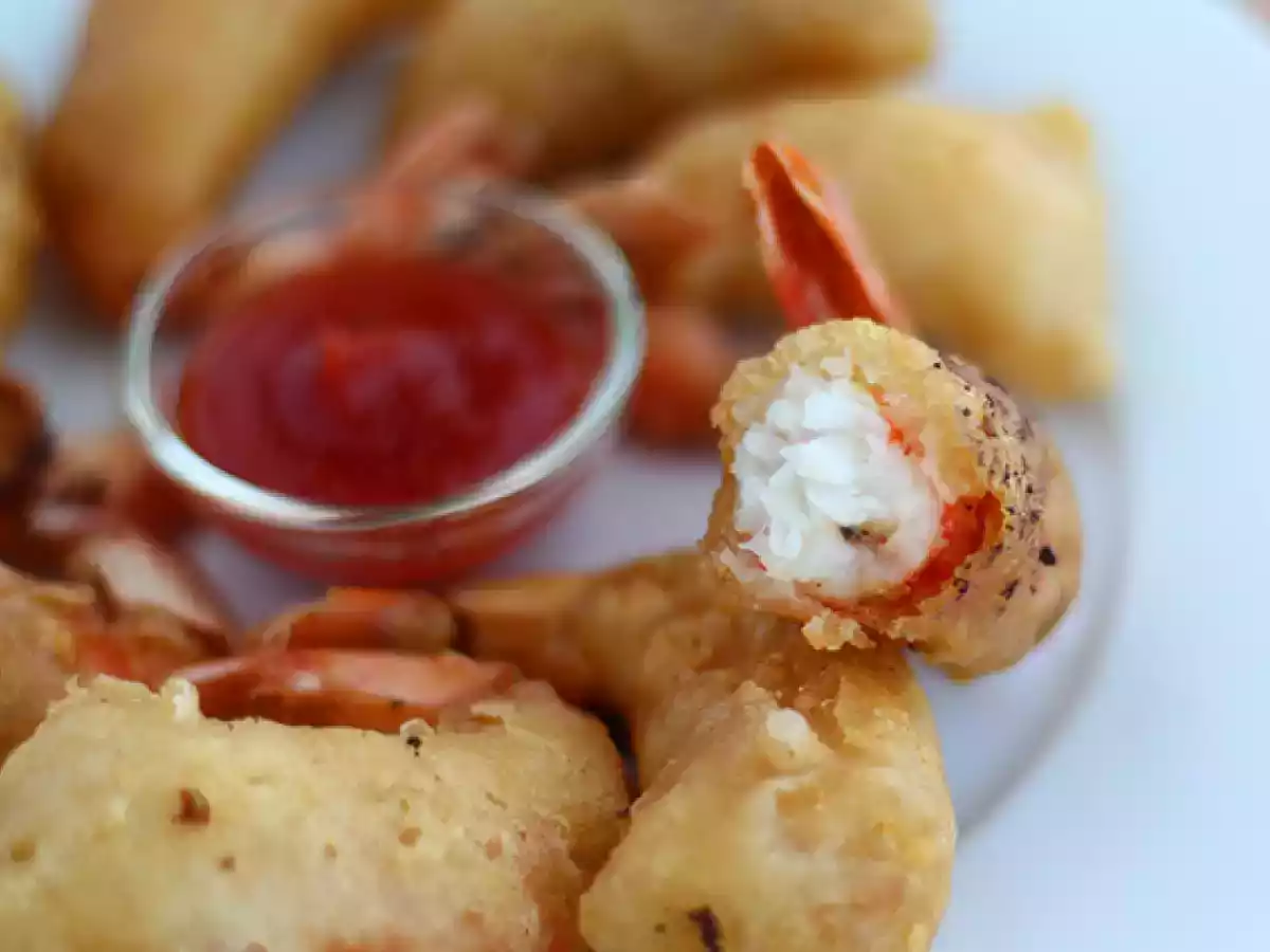 Golden fried prawns - video recipe! - photo 3