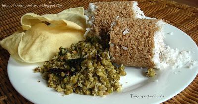 Gotham puttu (wheat steam cake) and cherupayar - Recipe Petitchef